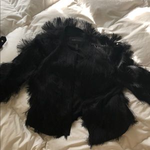 Bcbg fringe jacket